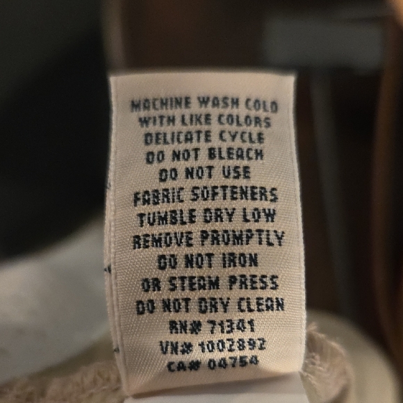 L.L. Bean Tan Track Pants Lightweight Relaxed Fit - Picture 9 of 9